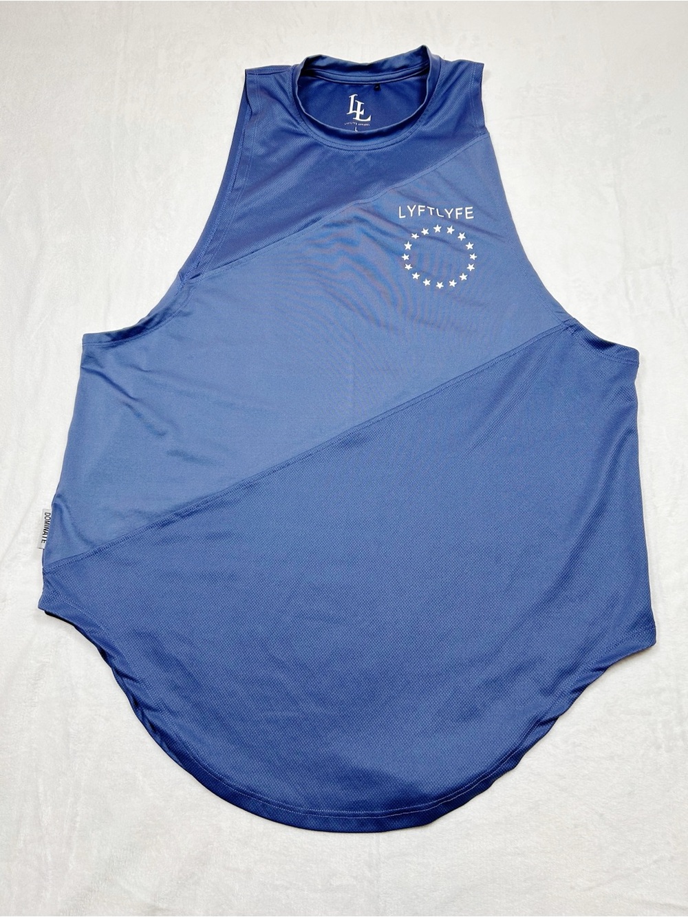 Lyftlyfe 3 Panel Cut Sleeve Tank, Lot of 2, Blue and Maroon, Large - Picture 7 of 10